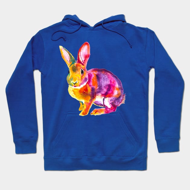 Rainbow Cute Rabbit Hoodie by beaugeste2280@yahoo.com